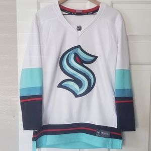 Women's Seattle Kraken Fanatics Branded White Away Breakaway Jersey